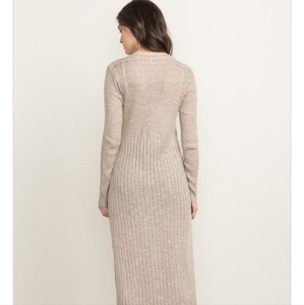 Mystree Evangeline tan beige dress cardigan - Picture 2 of 5
